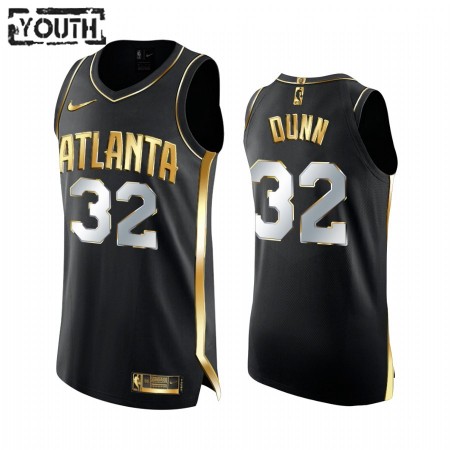 Kinder NBA Atlanta Hawks Trikot Kris Dunn 32 2020-21 Schwarz Golden Edition Swingman